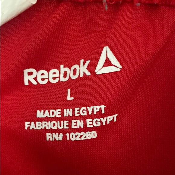 Men's Reebok Red and Black Athletic Shorts Side Pockets size Large - Picture 4 of 6